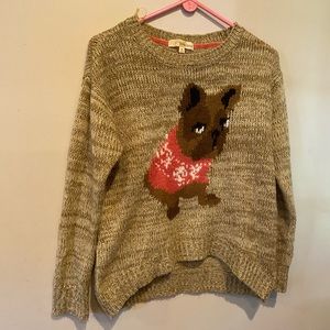 Tan Dog Sweater | Medium